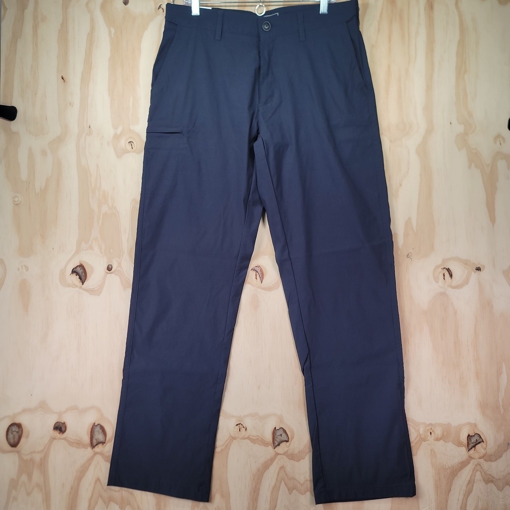 UB Tech Pants Mens 34x34 Blue Comfort Adjustable Waist Chino Water Repellent NWT